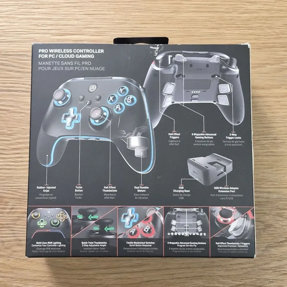 POWERA OPS V3 PRO WIRELESS CONTROLLER PC CLOUD GAMING LUMECTRA PCGPPRWL-BLACK